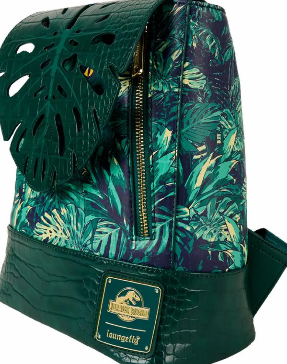 Jurassic World - Jungle Velociraptor Drawstring Glow in the Dark 10" Faux Leather Mini Backpack