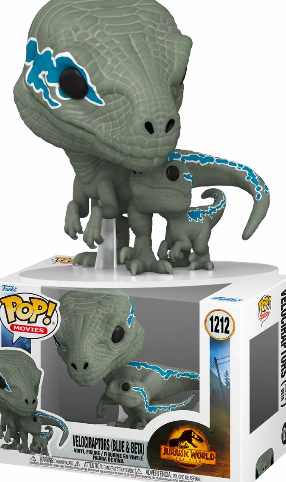Jurassic World: Dominion - Velociraptors Blue & Beta Pop! Vinyl Figure