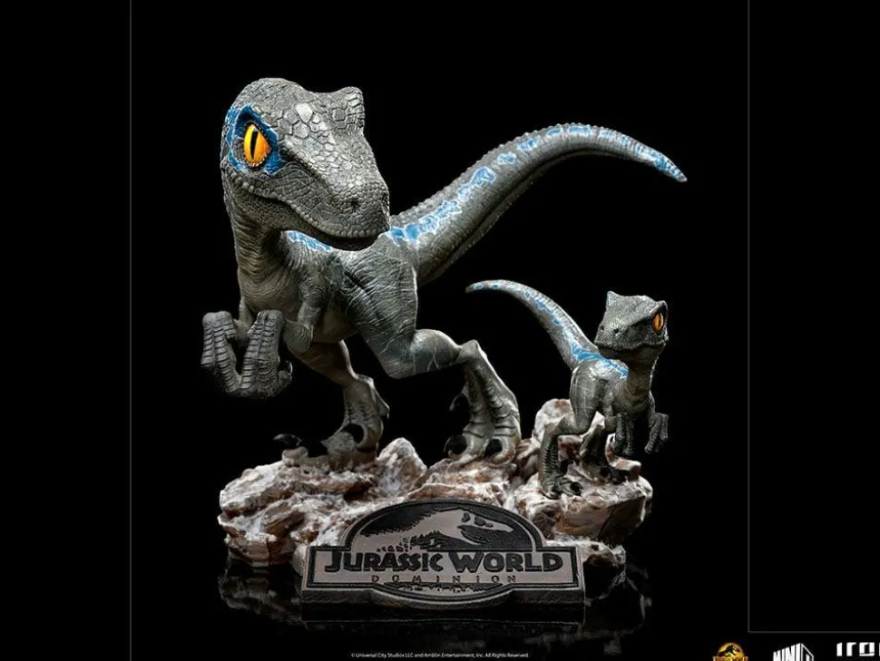 Jurassic World: Dominion - Blue & Beta Velociraptor MiniCo 5” Vinyl Figure