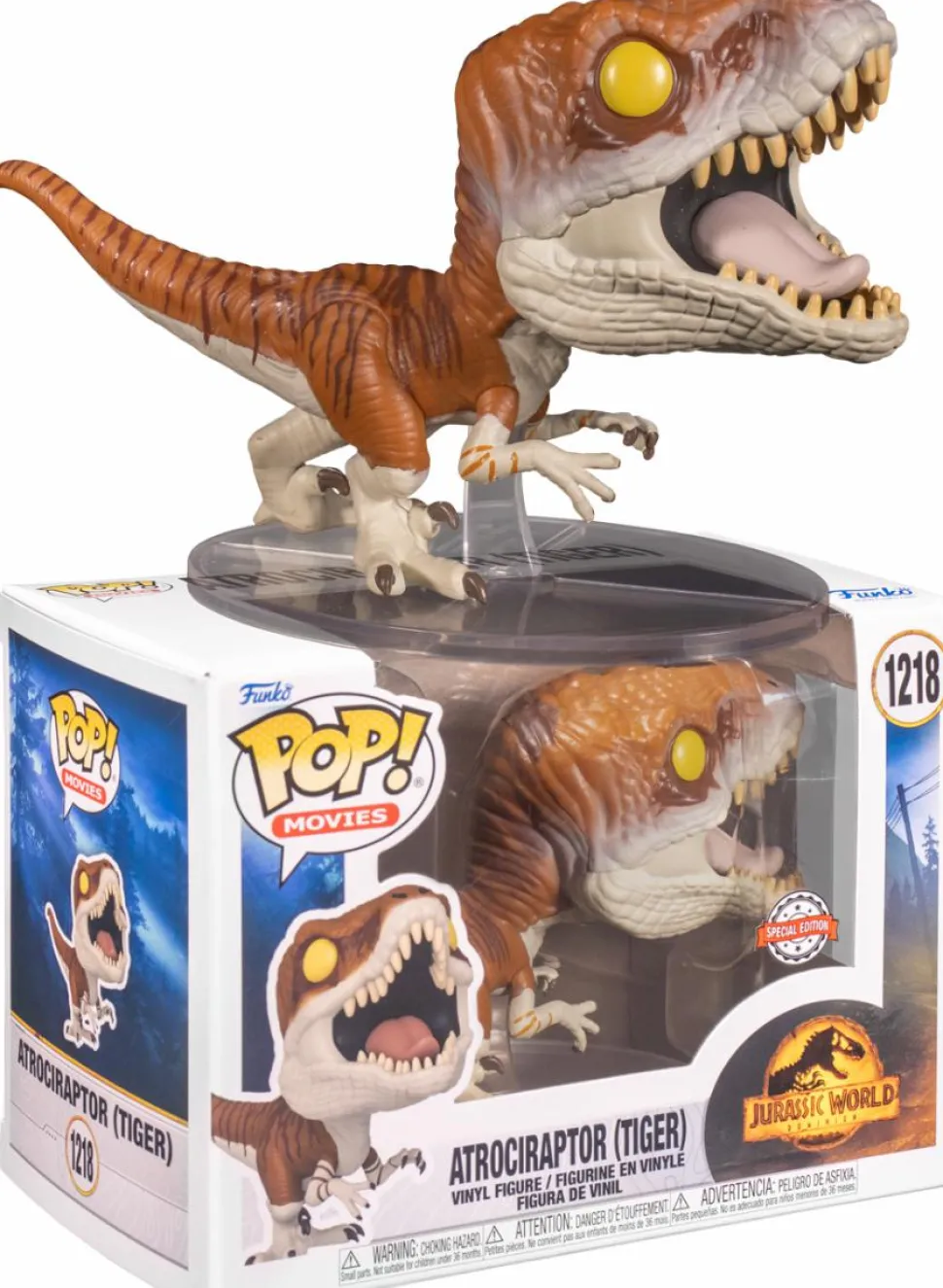 Jurassic World: Dominion - Atrociraptor Tiger Pop! Vinyl Figure