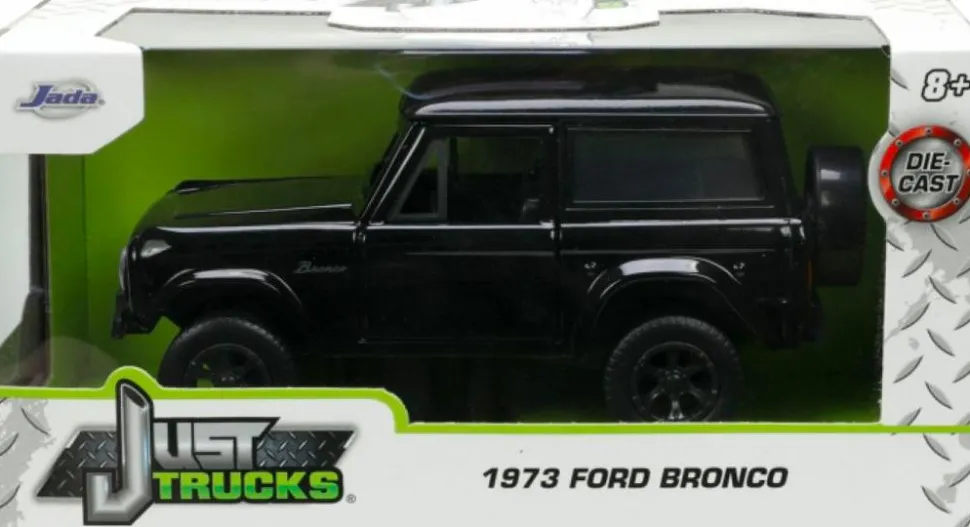 Just Trucks - Black 1973 Ford Bronco 1/32 Scale Die-Cast Vehicle Replica