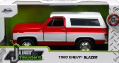 Just Trucks - Red & White 1980 Chevy Blazer 1/32 Scale Die-Cast Vehicle Replica