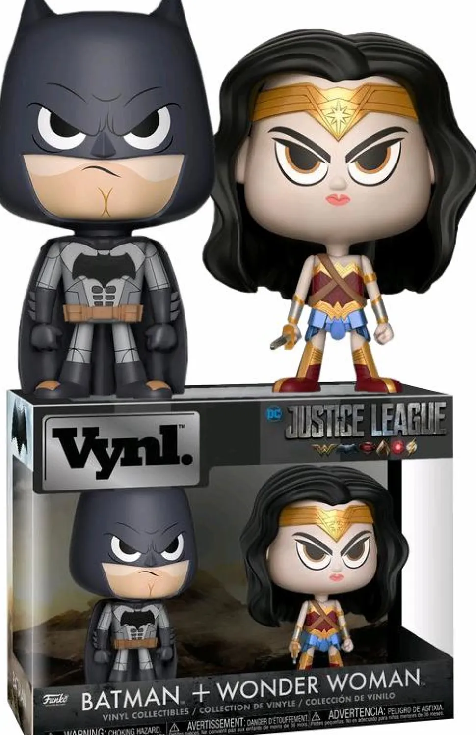 Justice League (2017) - Batman & Wonder Woman Vynl. Vinyl Figure 2-Pack