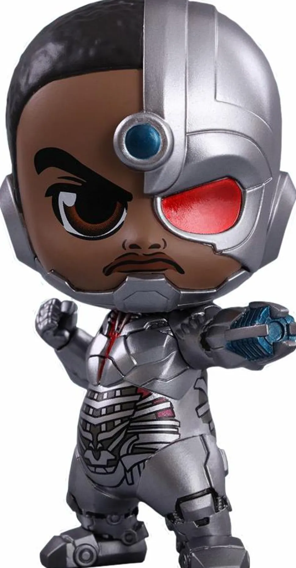 Justice League (2017) - Cyborg Cosbaby 3.75” Hot Toys Bobble Head Figure