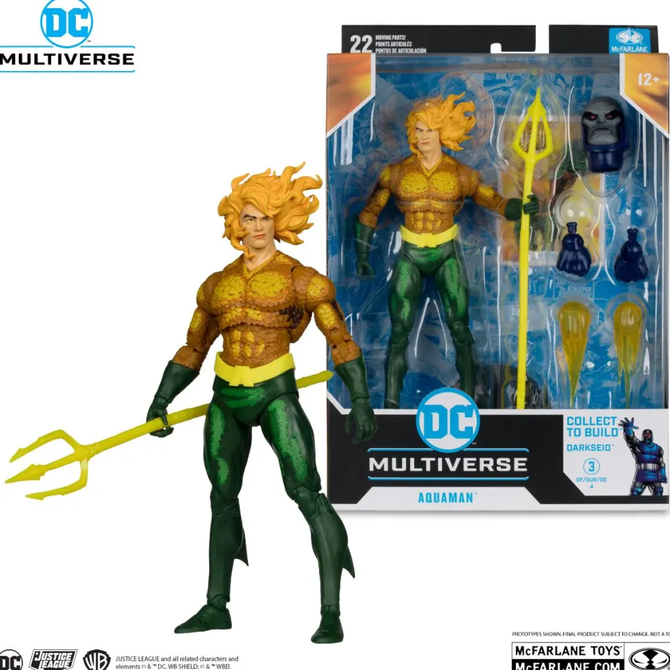 Justice League Task Force (1995) - Aquaman DC Multiverse 7" Scale Action Figure (Darkseid Build-A-Figure)