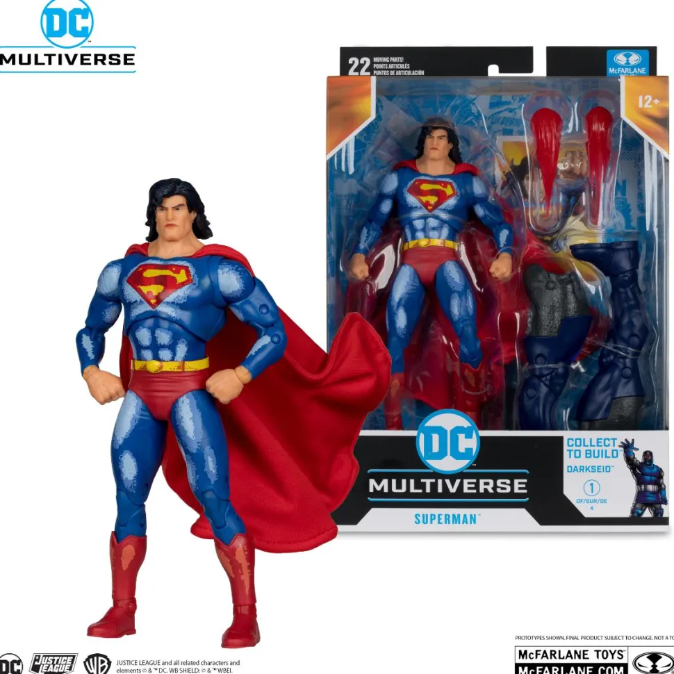 Justice League Task Force (1995) - Superman DC Multiverse 7" Scale Action Figure (Darkseid Build-A-Figure)