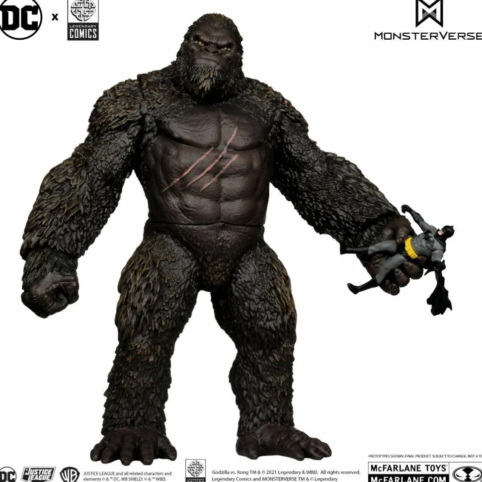 Justice League vs. Godzilla vs. Kong - Batman vs. Kong DC Multiverse 7" Scale Action Figure 2-Pack