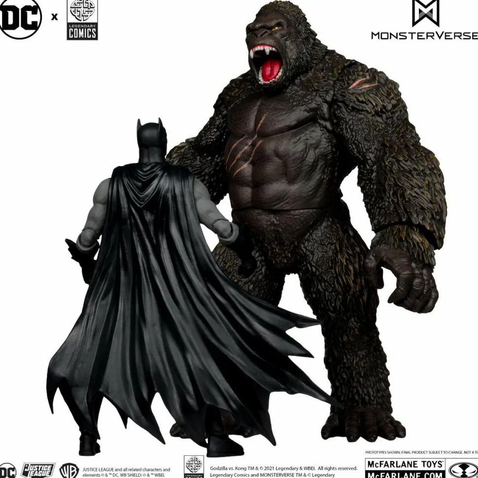 Justice League vs. Godzilla vs. Kong - Batman vs. Kong DC Multiverse 7" Scale Action Figure 2-Pack