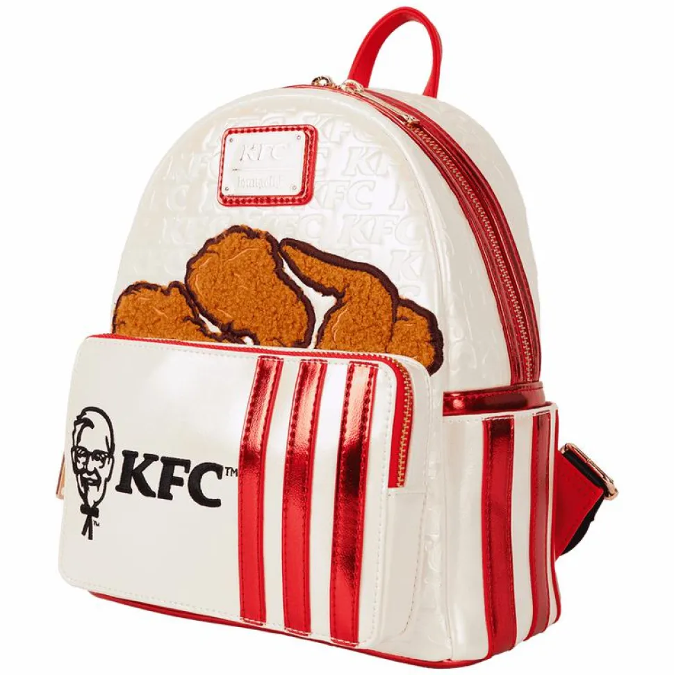 KFC - Chicken Bucket Sherpa 10" Faux Leather Mini Backpack
