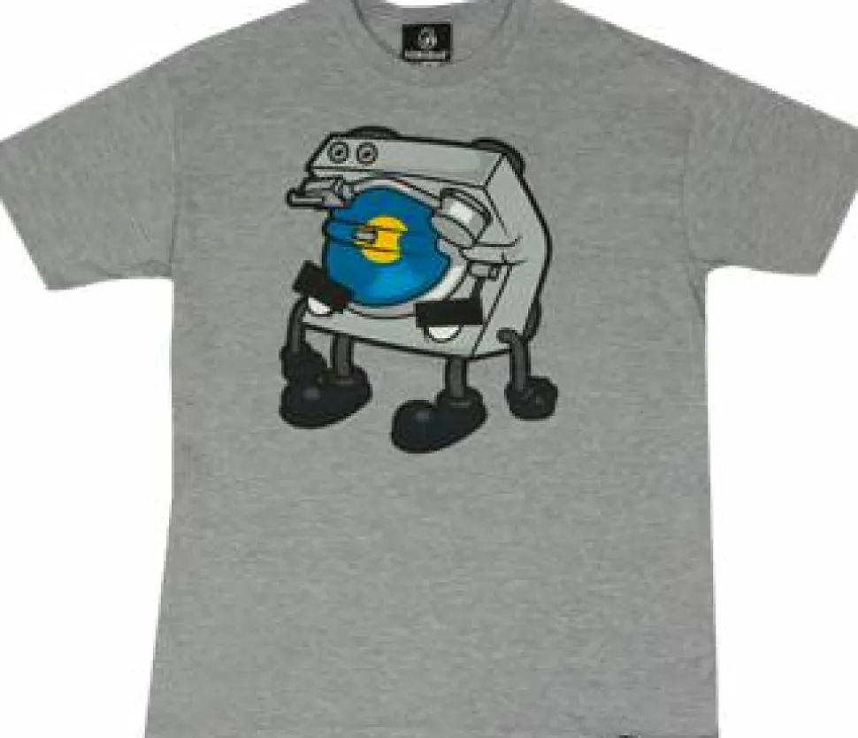 Kidrobot - T-Shirt Bent World Tables Gray Male