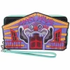Killer Klowns from Outer Space - Glow in the Dark 4" Faux Leather Zip-Around Wristlet