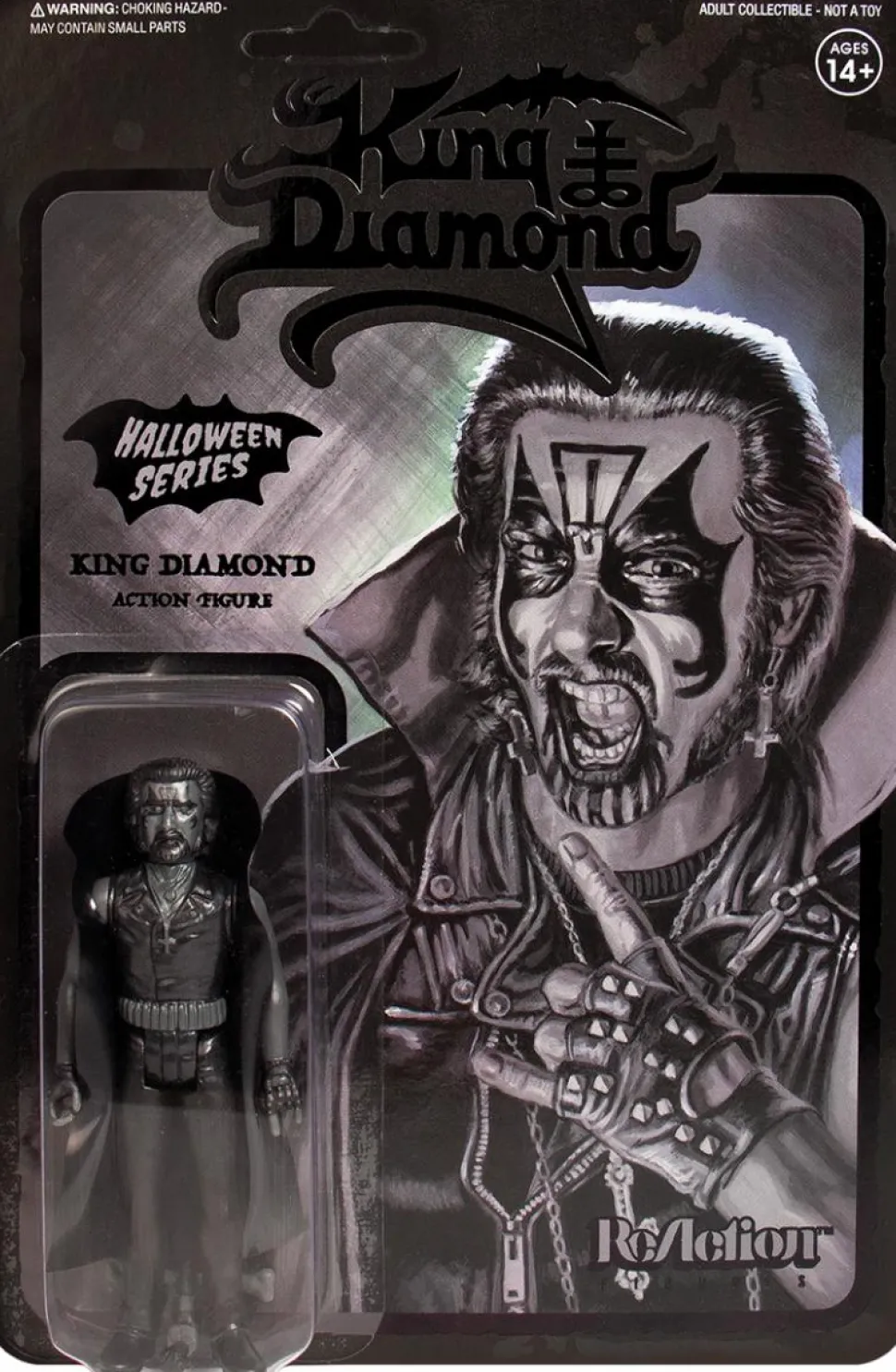 King Diamond - King Diamond None More Black Series ReAction 3.75” Action Figure