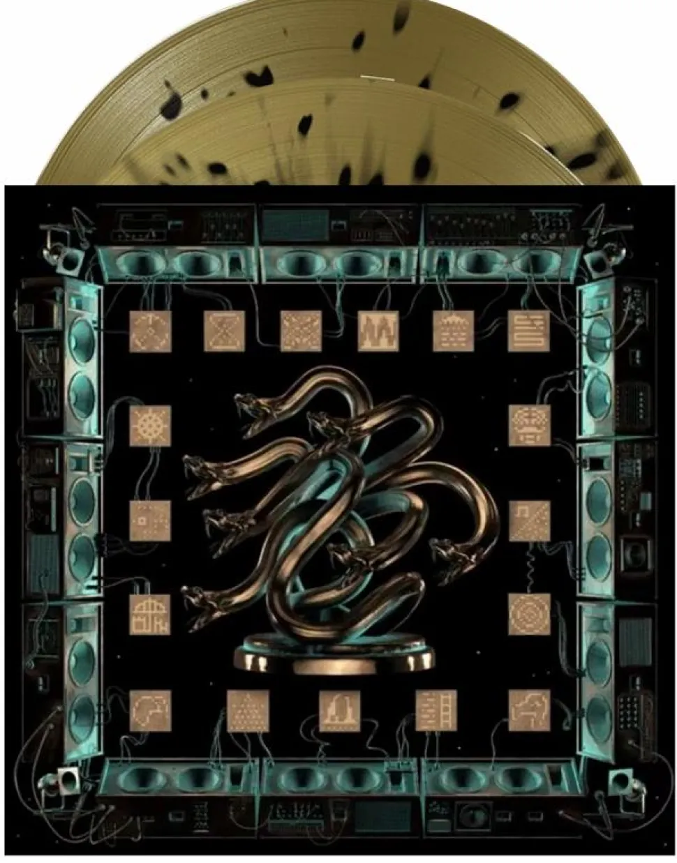 King Gizzard & The Lizard Wizard - Chunky Shrapnel 2xLP Vinyl Record (Gold with Black Splatter Coloured Vinyl)