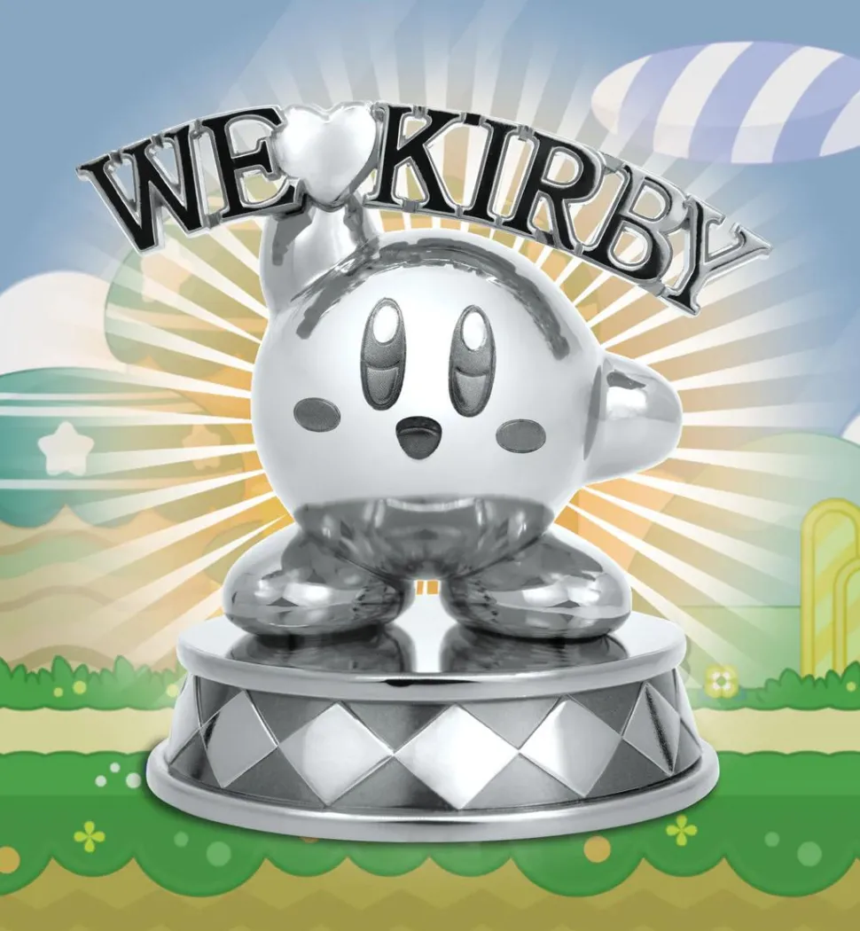 Kirby - We Love Kirby (Silver Edition) 4" Mini Metal Statue
