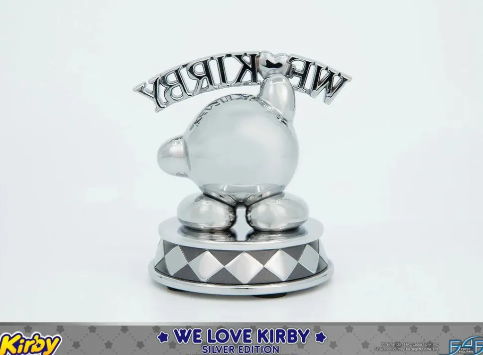 Kirby - We Love Kirby (Silver Edition) 4" Mini Metal Statue