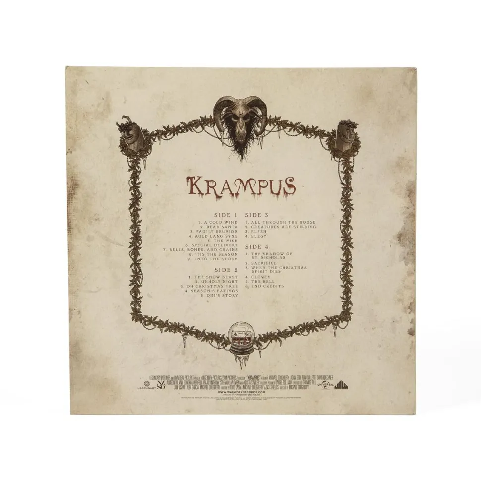 Krampus - Original Motion Picture Soundtrack By Douglas Pipes 2xLP Vinyl Record (“Candy Cane” Pink With Red Splatter Coloured Vinyl)