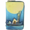 La Luna - Moon Glow in the Dark 4" Faux Leather Zip-Around Wallet