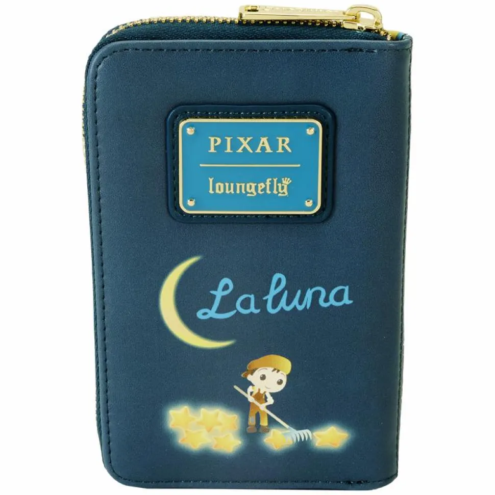 La Luna - Moon Glow in the Dark 4" Faux Leather Zip-Around Wallet