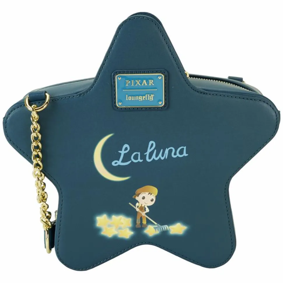 La Luna - Star Glow in the Dark Light Up 9" Faux Leather Crossbody Bag