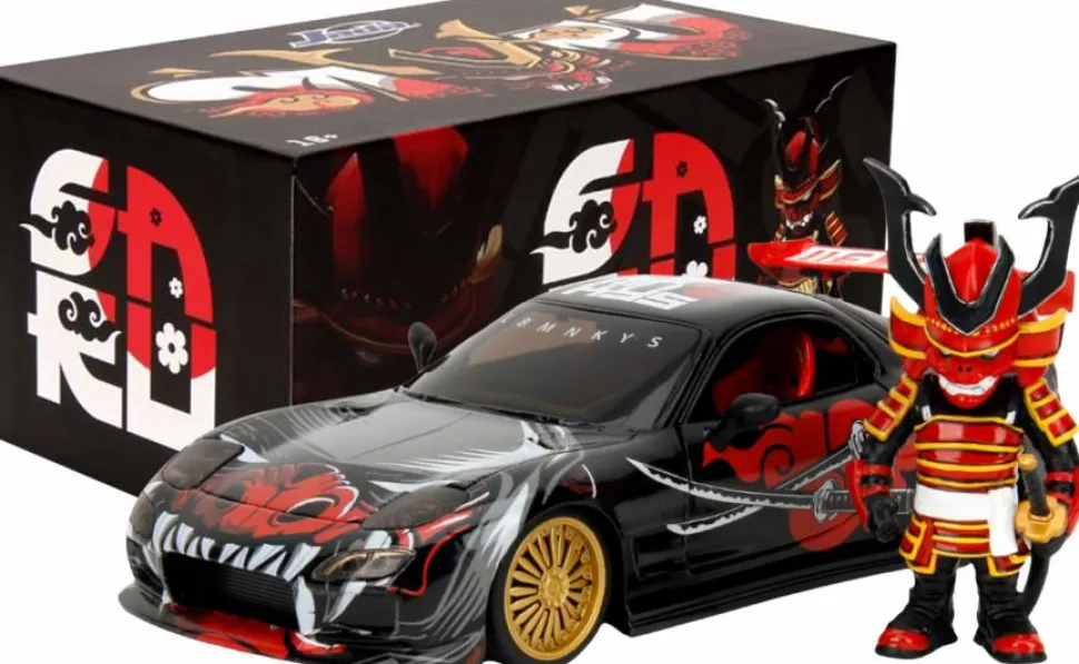 Lab Monkeys - Saru & 1993 Mazda RX-7 1/24th Scale Die-Cast Vehicle Replica