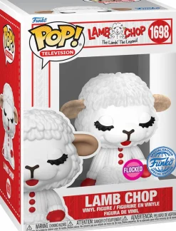 Lamb Chop - Lamb Chop Flocked Pop! Vinyl Figure in Acrylic Pop! Protector (Popcultcha Exclusive)