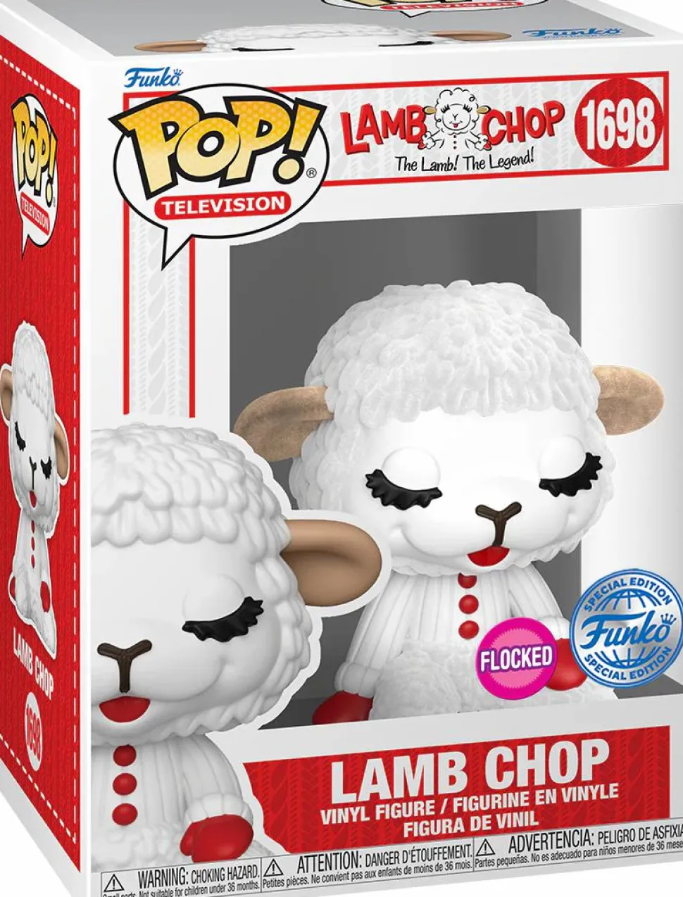 Lamb Chop - Lamb Chop Flocked Mystery Box (Includes Lamb Chop & 3 Exclusive Pop! Vinyl Figures)