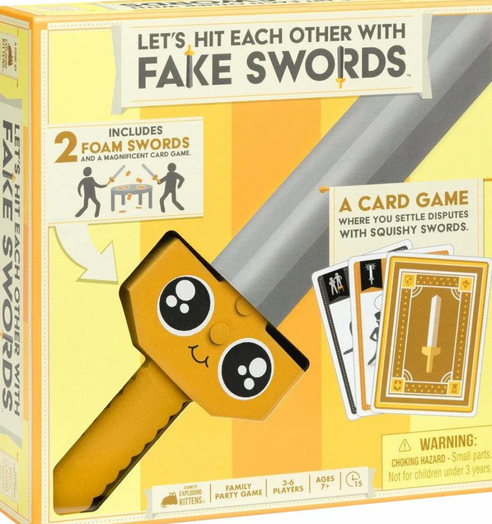 Let's Hit Each Other with Fake Swords - A Family Party Game by Exploding Kittens Card Game