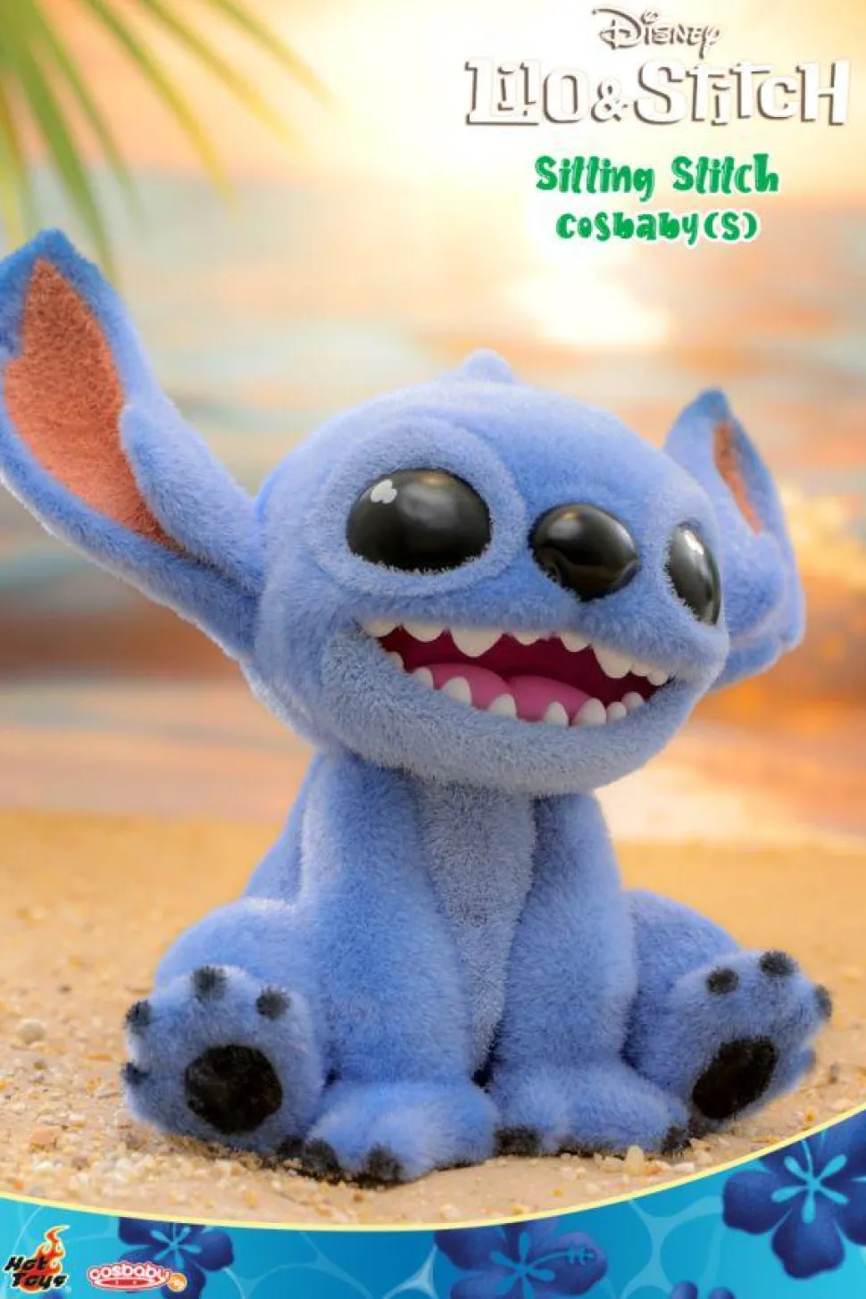 Lilo & Stitch (2025) - Stitch Sitting Velvet Hair Version Cosbaby (S) Hot Toys Figure