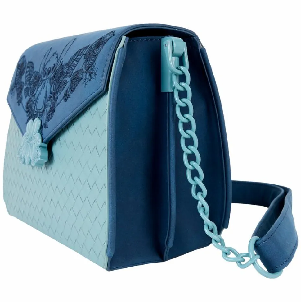 Lilo & Stitch - Embroidered Woven 7" Faux Leather Crossbody Bag