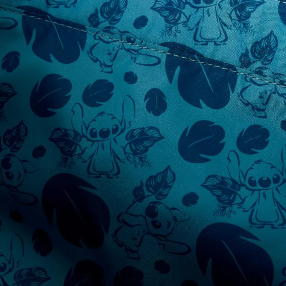 Lilo & Stitch - Embroidered Woven 13" Faux Leather Convertible Tote Bag