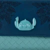 Lilo & Stitch - Embroidered Woven 4" Faux Leather Trifold Wallet