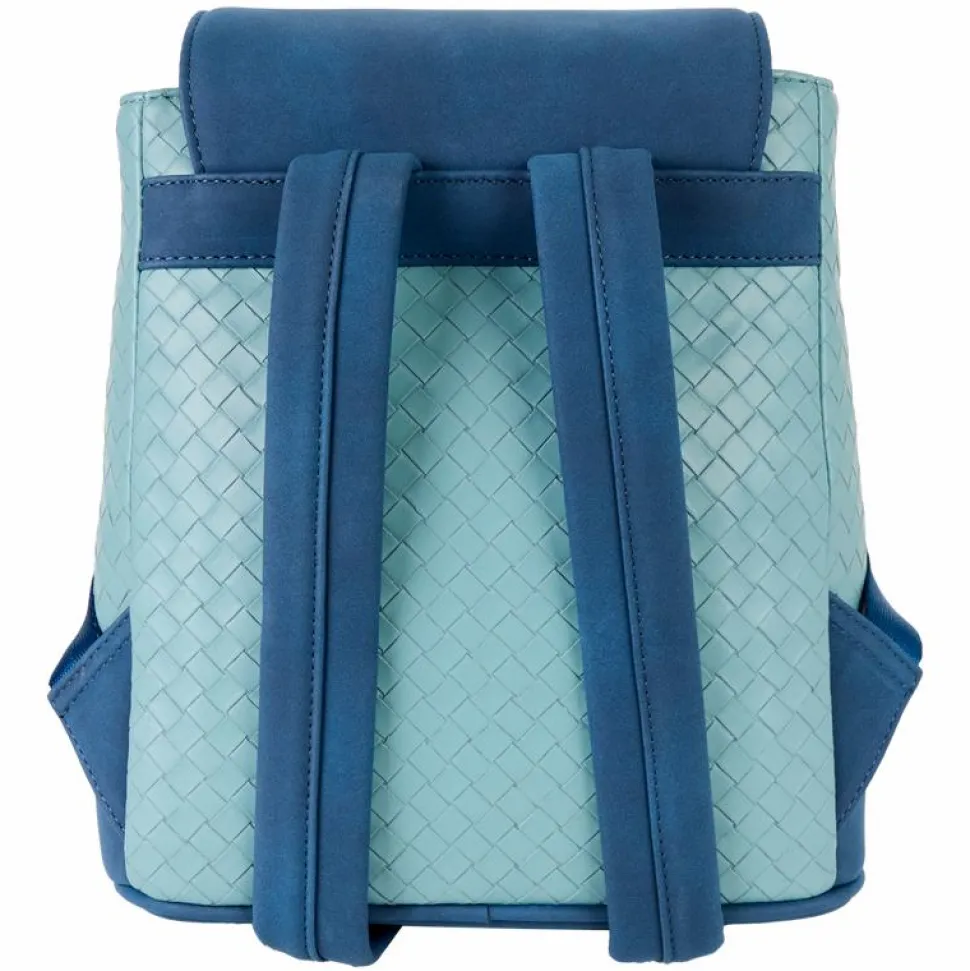Lilo & Stitch - Embroidered Woven 10" Faux Leather Mini Backpack