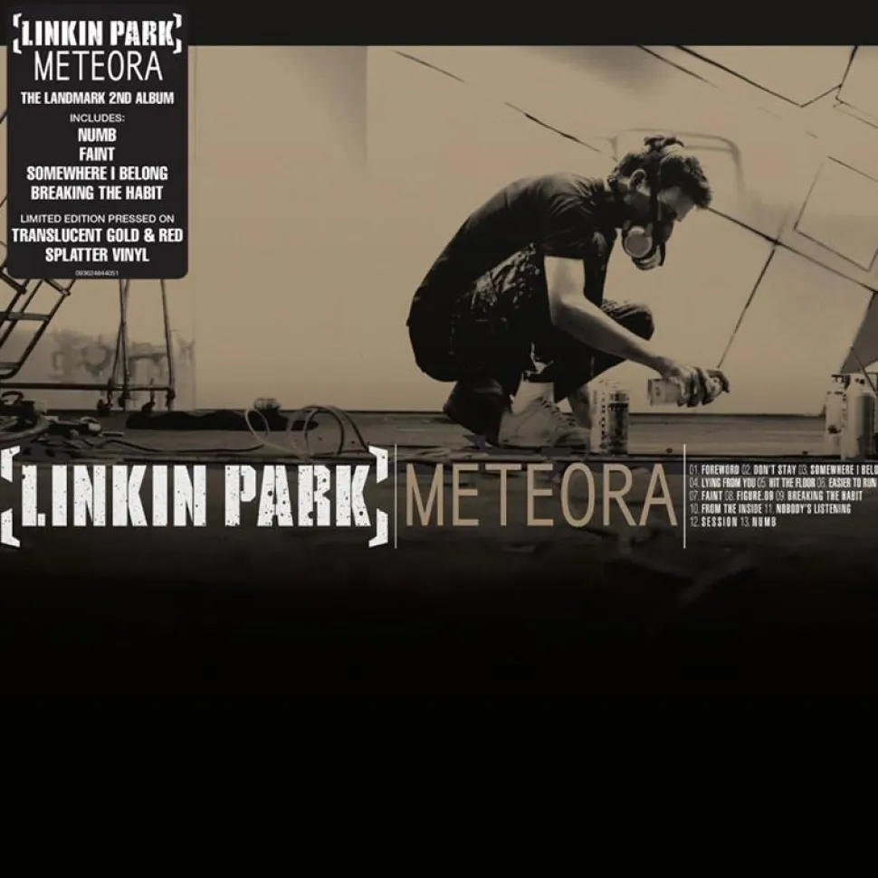 Linkin Park - Meteora LP Vinyl Record (Clear, Gold & Red Splatter Coloured Vinyl)