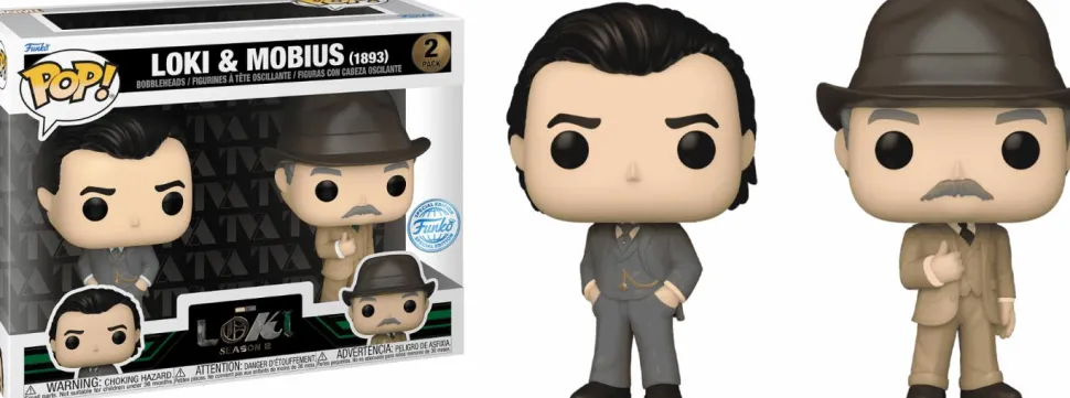 Loki (2021) - Loki & Mobius (1893) Pop! Vinyl Figure 2-Pack (Popcultcha Exclusive)