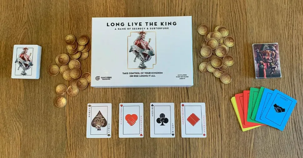 Long Live the King: A Game of Secrecy and Subterfuge - Card Game