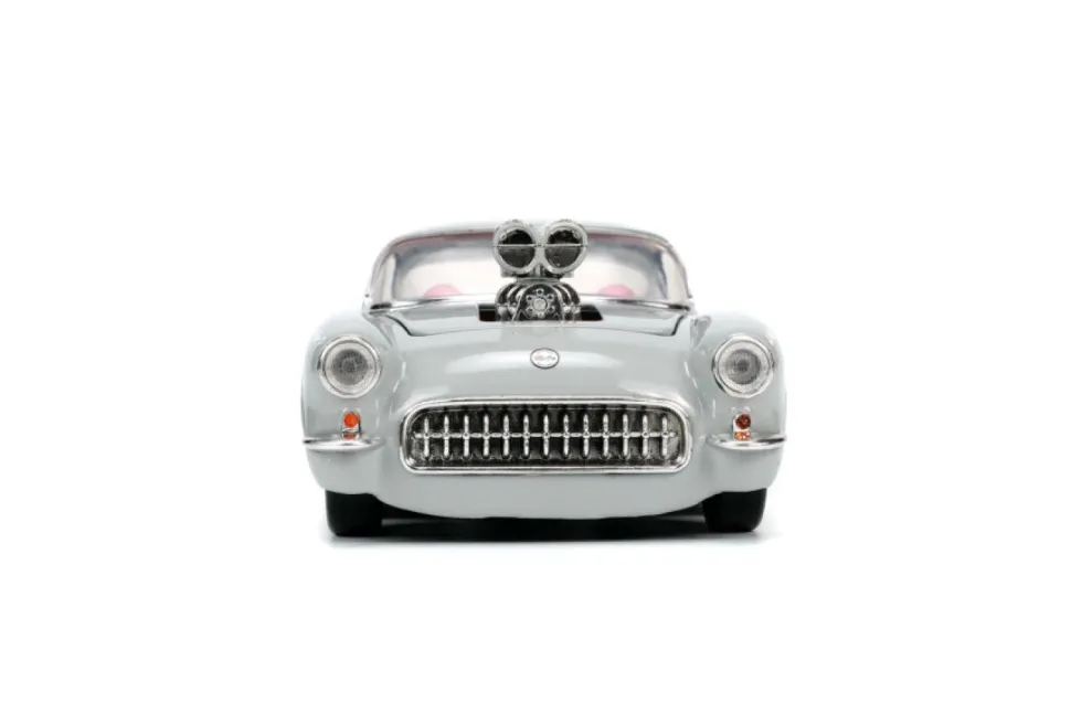 Looney Tunes - Bugs Bunny & 1957 Chevrolet Corvette Hollywood Rides 1/24th Scale Die-Cast Vehicle Replica