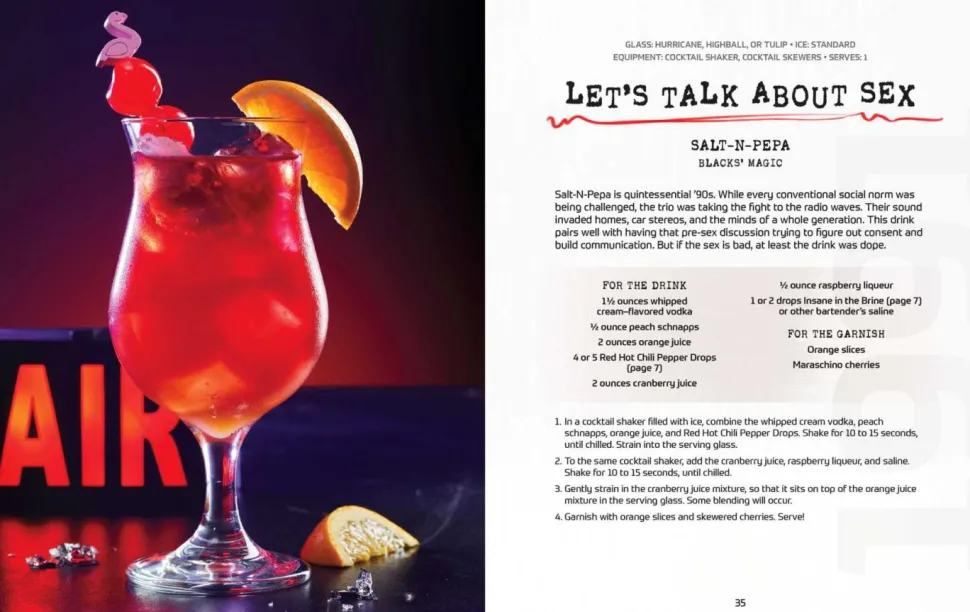 Lyrics & Libations: The Ultimate '90s Cocktail Playlist Hardcover Book