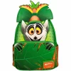 Madagascar - King Julien Cosplay Glow in the Dark 10” Faux Leather Mini Backpack