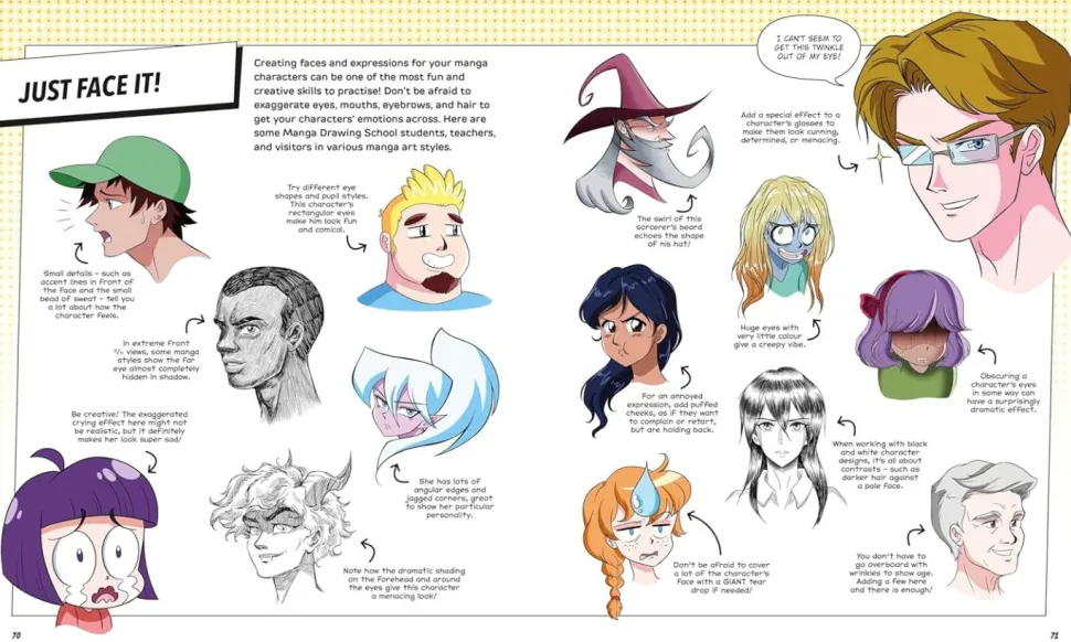 Manga Drawing School Hardcover Book