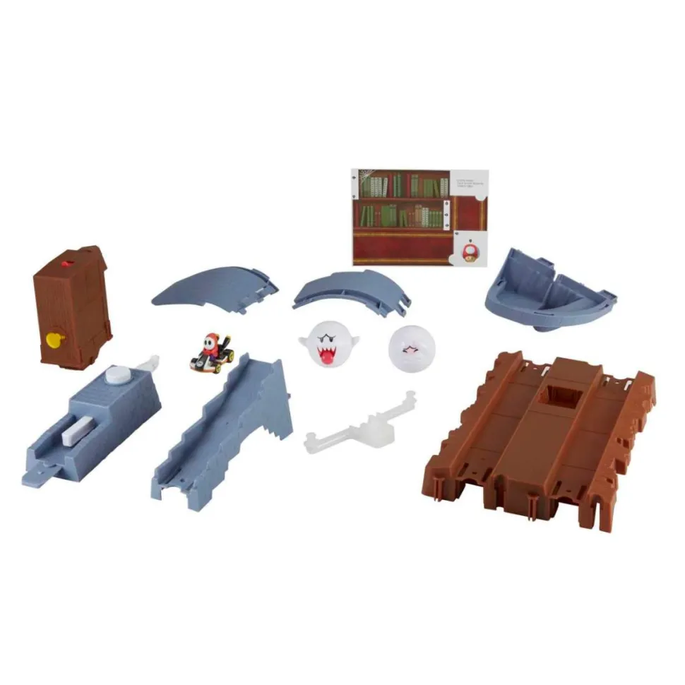 Mario Kart - Boo's Spooky Sprint Track Set Hot Wheels 1/64th Scale Die-Cast Vehicle Playset
