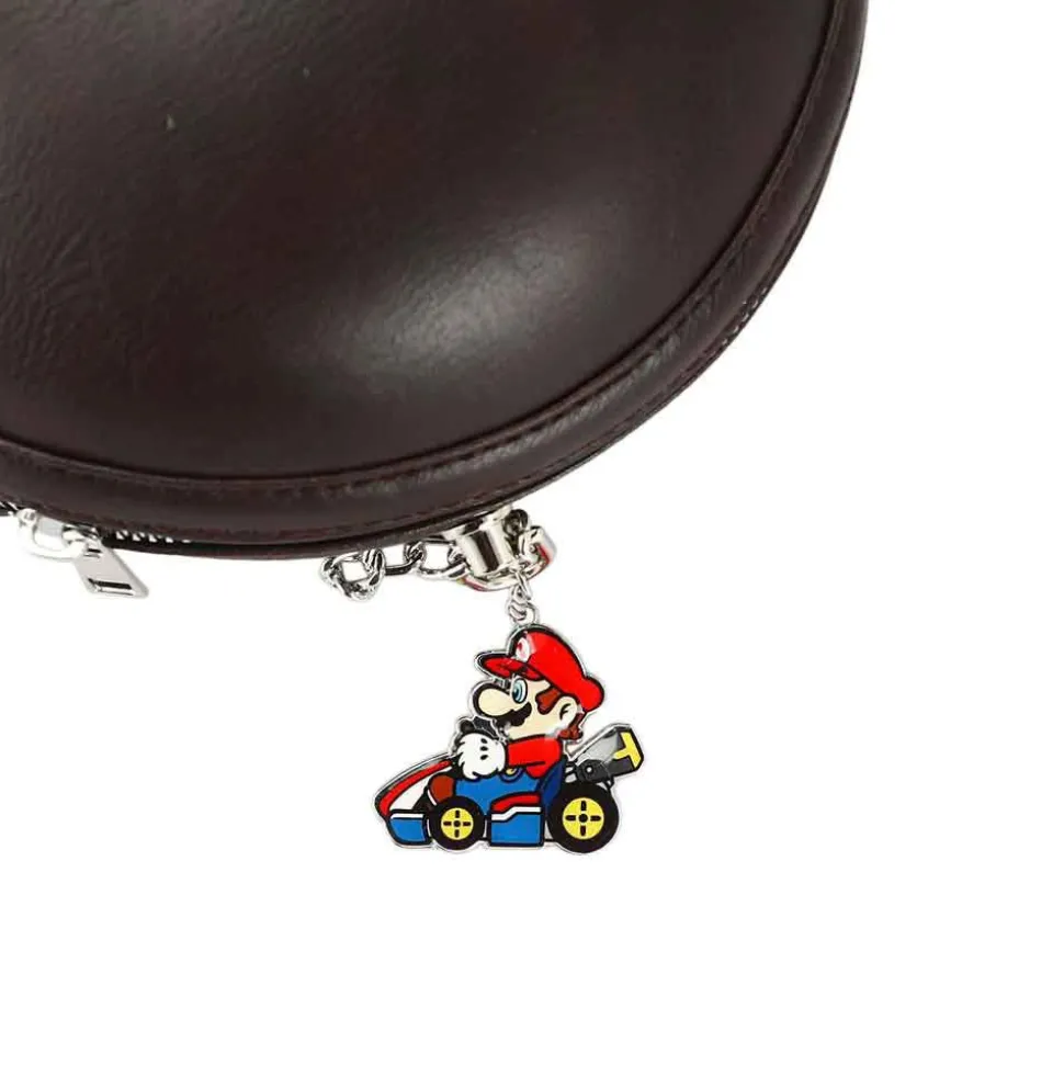 Mario Kart - Molded Wheel 6" Faux Leather Crossbody Handbag