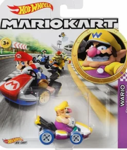 Mario Kart - Wario (Standard Kart) Hot Wheels 1/64th Scale Die-Cast Vehicle Replica