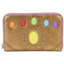 Marvel - Metallic Thanos Gauntlet 4" Faux Leather Zip-Around Wallet