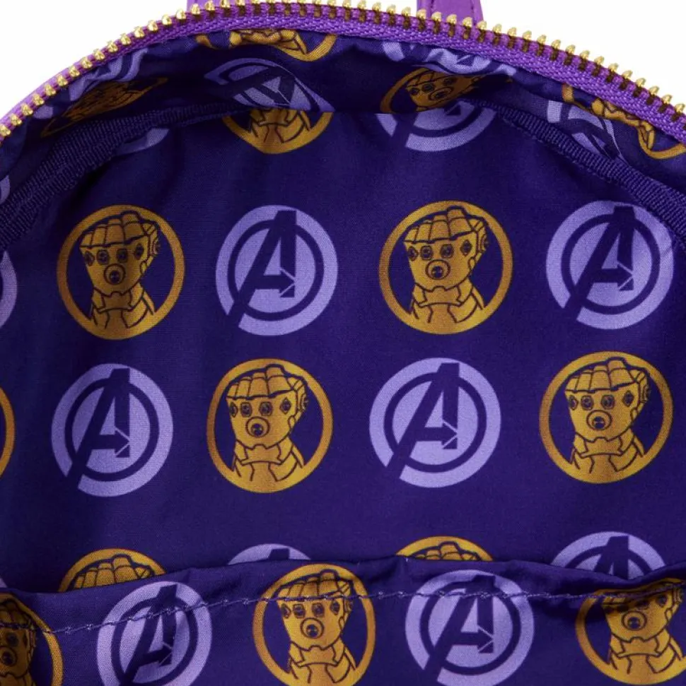 Marvel - Metallic Thanos Gauntlet 10" Faux Leather Mini Backpack
