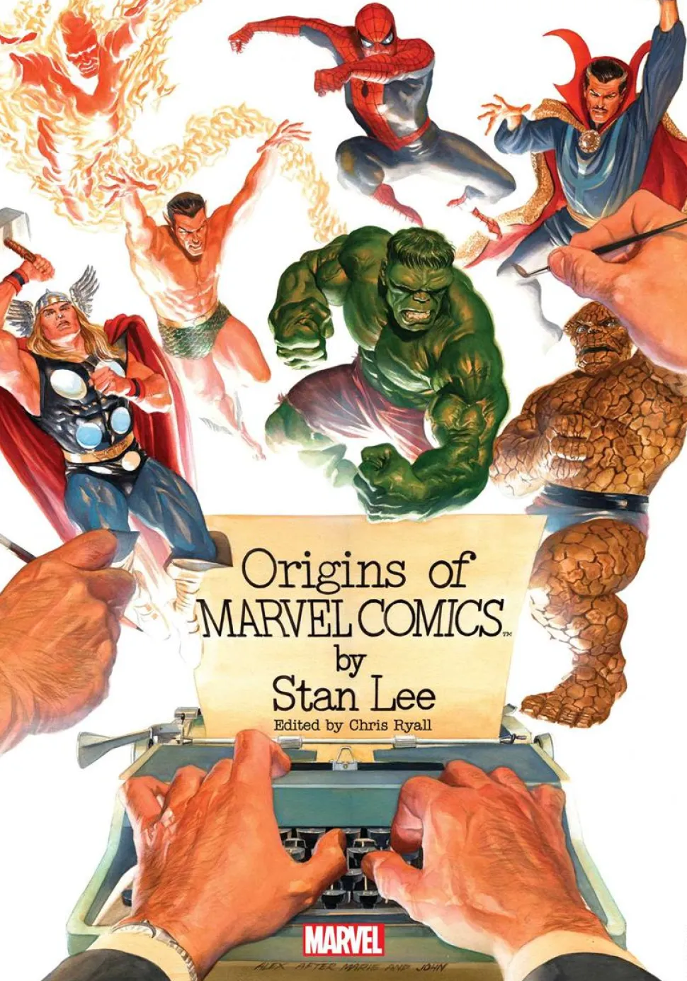 Marvel - Origins Of Marvel Comics by Stan Lee Deluxe Edition Hardcover Book