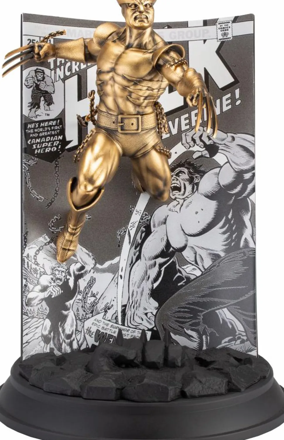 Marvel - The Incredible Hulk Volume 1 #181 Limited Edition Gilt 8.5” Pewter Statue