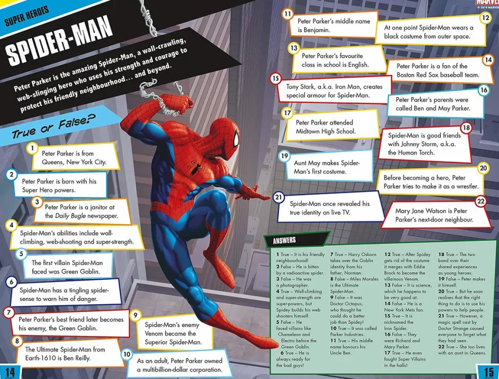 Marvel - Ultimate Fact Book: Are You A Marvel Expert? Paperback Book