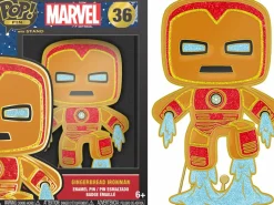 Marvel: Holiday - Iron Man Gingerbread 4" Enamel Pop! Pin