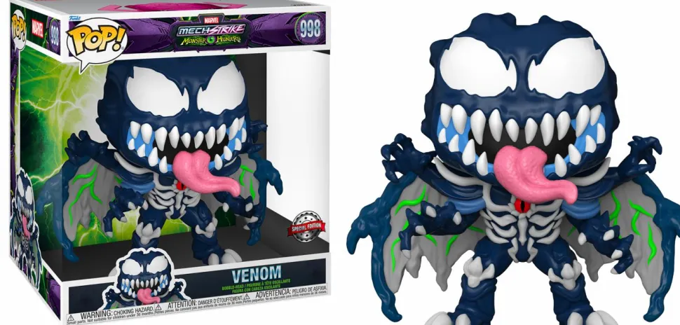 Marvel Mech Strike: Monster Hunters - Venom with Wings Jumbo Pop! Vinyl Figure