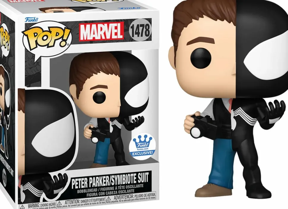 Marvel: Split - Peter Parker/Symbiote Suit Pop! Vinyl Figure